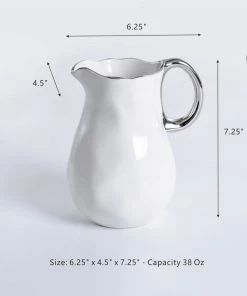 Pampa Bay Water Pitcher - White (Handle With Style)