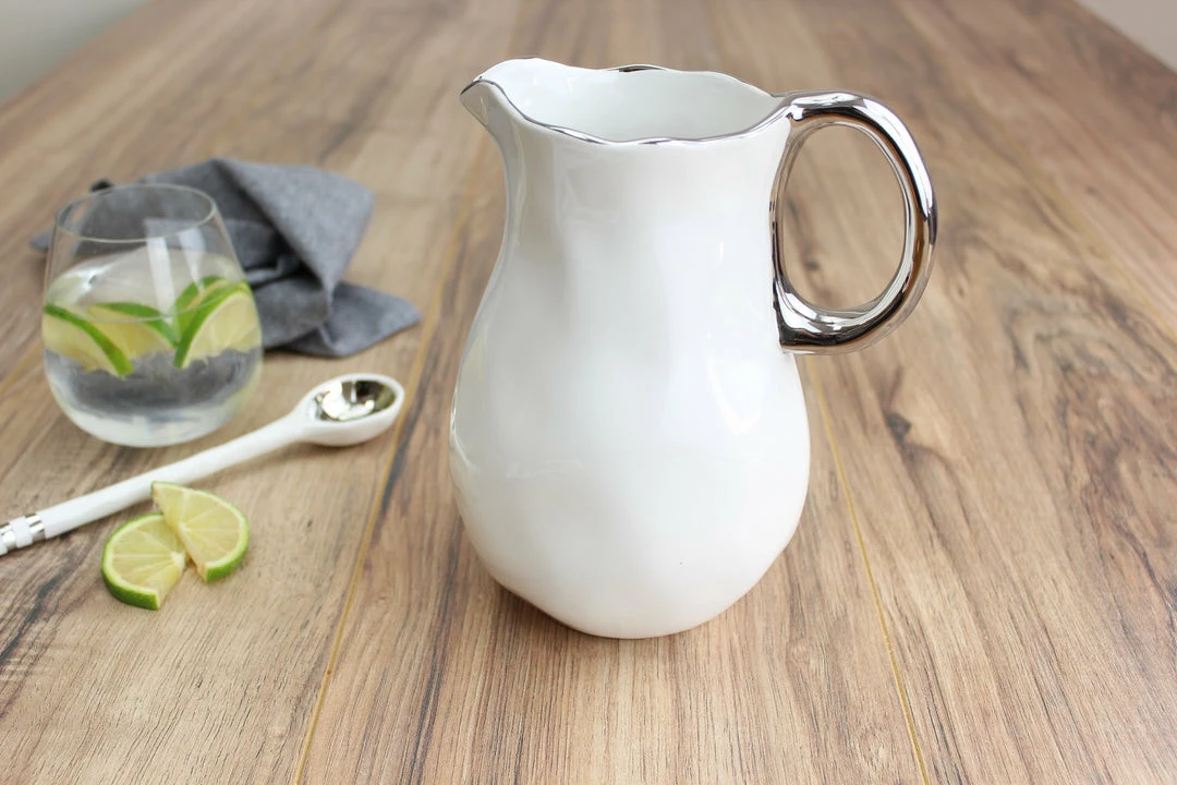 Pampa Bay Water Pitcher - White (Handle With Style)