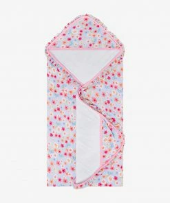 Posh Peanut Baby Carissa Ruffled Hooded Towel