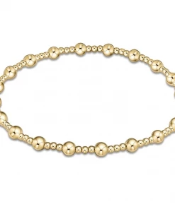 Enewton Jewelry Classic Sincerity Pattern 4mm Bead Bracelet - Gold