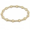 Enewton Classic Sincerity Pattern 5mm Bead Bracelet - Gold