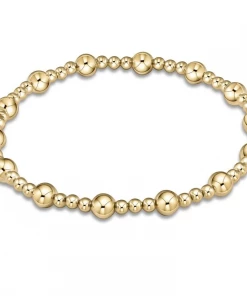 Enewton Classic Sincerity Pattern 5mm Bead Bracelet - Gold