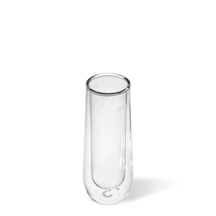 Corkcicle Clear Flute Glass Set