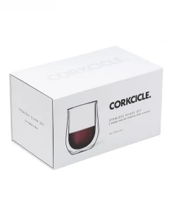 Corkcicle Drinkware Clear Stemless Glass Set