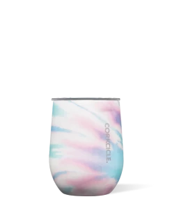 Corkcicle Coastal Swirl 12 Oz Stemless Drinkware
