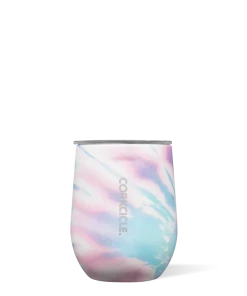 Corkcicle Coastal Swirl 12 Oz Stemless Drinkware