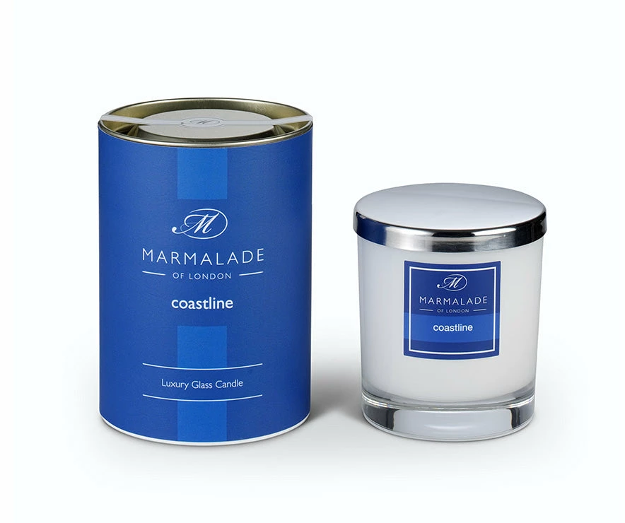 Marmalade Of London Gifts Coastline Glass Candle