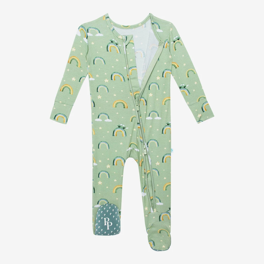 Posh Peanut Desean Footie Zippered One Piece