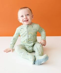 Posh Peanut Desean Footie Zippered One Piece