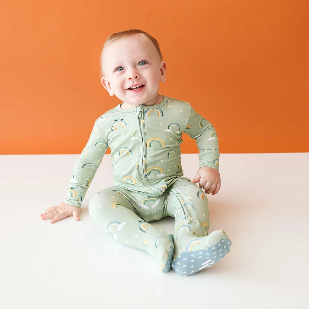 Posh Peanut Desean Footie Zippered One Piece