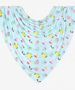 Posh Peanut Baby Donuts Infant Swaddle And Beanie Set