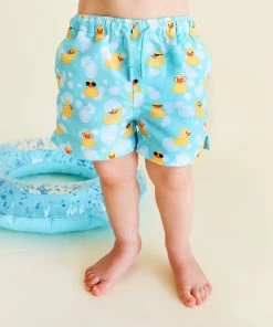 Posh Peanut Ducky Boys Swim Trunks