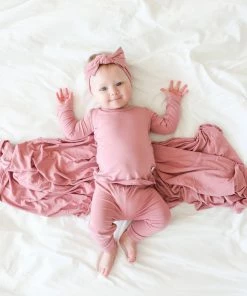 Posh Peanut Dusty Rose Loungewear Baby