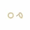 Enewton Classic Beaded Halo Stud - 2MM Bead Gold