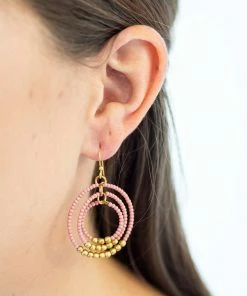 Aid Through Trade Brass Gyroscope Earrings (Assorted Colors)