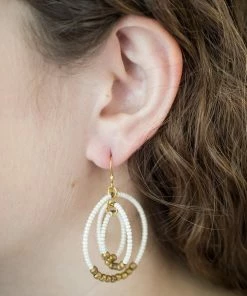 Aid Through Trade Brass Gyroscope Earrings (Assorted Colors)