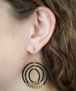 Aid Through Trade Brass Gyroscope Earrings (Assorted Colors)