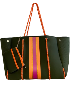Ahdorned Emily - New Neoprene Totes (Army)