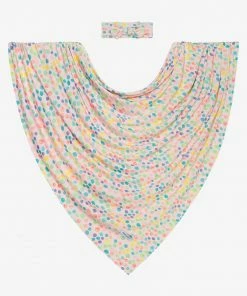 Posh Peanut Estelle Infant Swaddle And Headwrap Set Baby