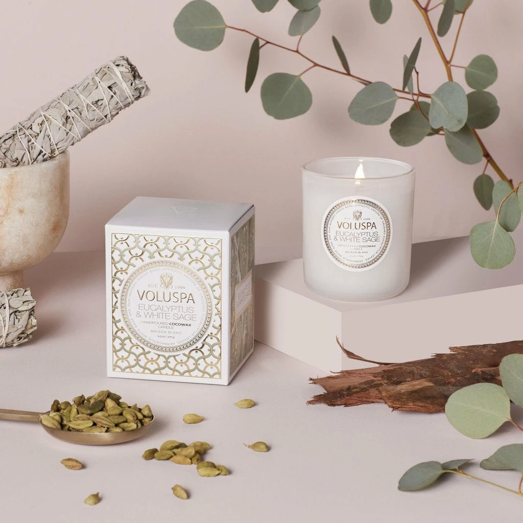 Voluspa Eucalyptus & White Sage - Classic Candle Gifts