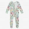 Posh Peanut Faye Footie Ruffled Zippered One Piece Baby