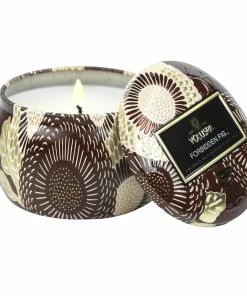 Voluspa Forbidden Fig - 4 Oz Mini Decorative Tin Candle