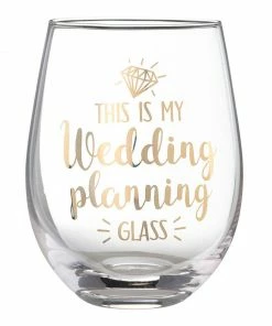 Lillian Rose Drinkware "This Is My Wedding Planning Glass" Stemless Wine Glass