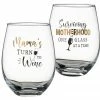 Lillian Rose "Mama's Turn To Wine" Stemless Wine Glass