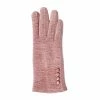 Top It Off Chenille Gloves - Pink