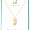 CAI Gold State Necklace – New Jersey