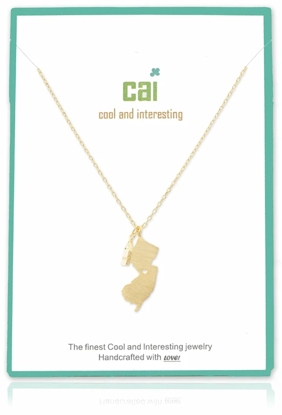 CAI Gold State Necklace – New Jersey