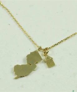 CAI Gold State Necklace – New Jersey