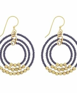 Aid Through Trade Brass Gyroscope Earrings (Assorted Colors)