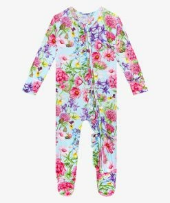 Posh Peanut Baby Hadley Footie Ruffled Zippered One Piece