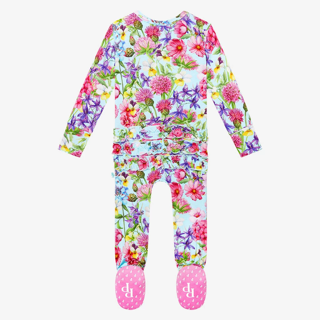 Posh Peanut Baby Hadley Footie Ruffled Zippered One Piece