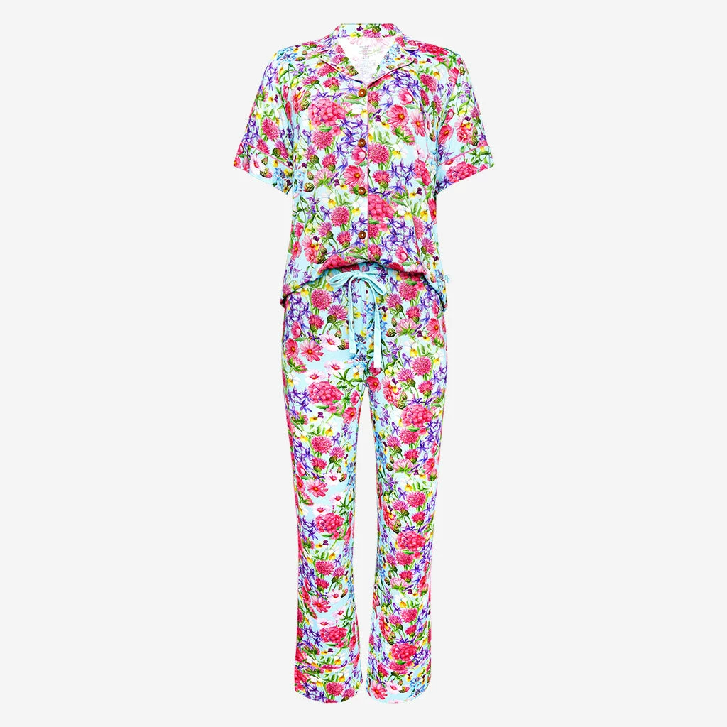 Posh Peanut Apparel Hadley Women's Short Sleeve & Relaxed Long Pajama Pants
