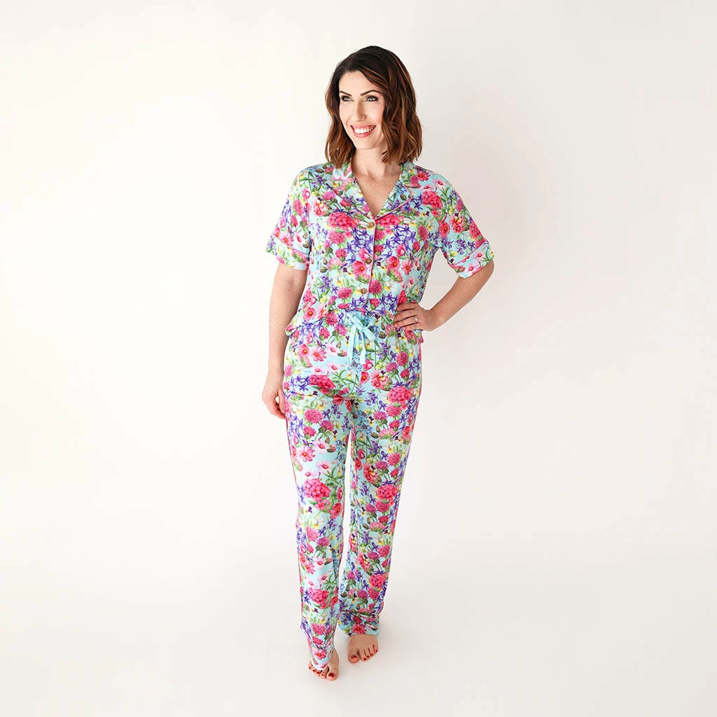 Posh Peanut Apparel Hadley Women's Short Sleeve & Relaxed Long Pajama Pants
