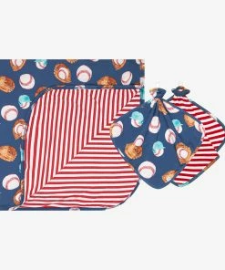 Posh Peanut Homer & Home Run Stripe Patoo & Lovey Set Baby