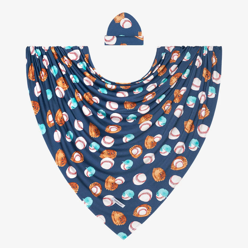 Posh Peanut Homer Infant Swaddle And Beanie Set Baby