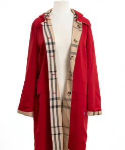 Rainraps Jester Red & Plaid RAINTRENCH (with Detachable Hood) Apparel