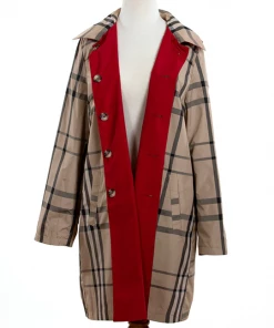 Rainraps Jester Red & Plaid RAINTRENCH (with Detachable Hood) Apparel