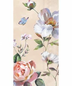 Boston International Napkins Paper Guest Towels Pack Of 16 - Jonna Cream