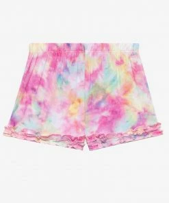 Posh Peanut Joplin Basic Short Sleeve Micro Ruffled T-Shirt & Micro Ruffled Shorts