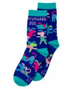 Karma Downward Dog Crew Socks Apparel