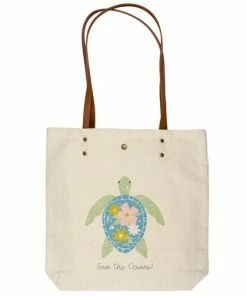 Karma Bags Cotton Canvas Book Bag - Turtle