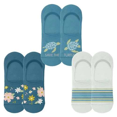 Karma Apparel No Show Socks - Turtle