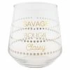 Karma Chic Stemless Wine Glass - Savage/Bougie/Classy Drinkware