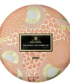 Voluspa Kalahari Watermelon - 3 Wick Candle In Decorative Tin Gifts