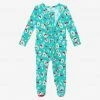 Posh Peanut Ladybug Footie Ruffled Zippered One Piece Baby