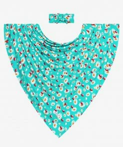 Posh Peanut Baby Ladybug Infant Swaddle And Headwrap Set